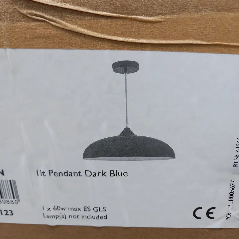 KAELAN 1 LIGHT CEILING PENDANT IN BLUE