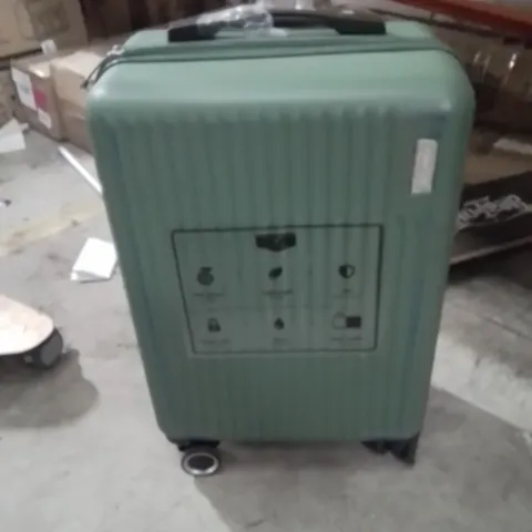 LUGG VACAY 20 INCH TRAVEL SUITCASE GREEN