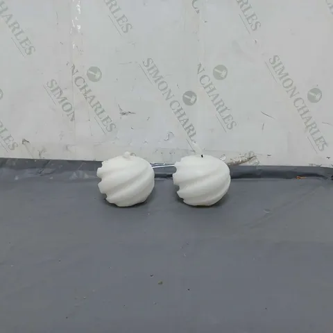 BOXED K BY KELLY HOPPEN SET OF 2 FLAMELESS CANDLES SHAPES