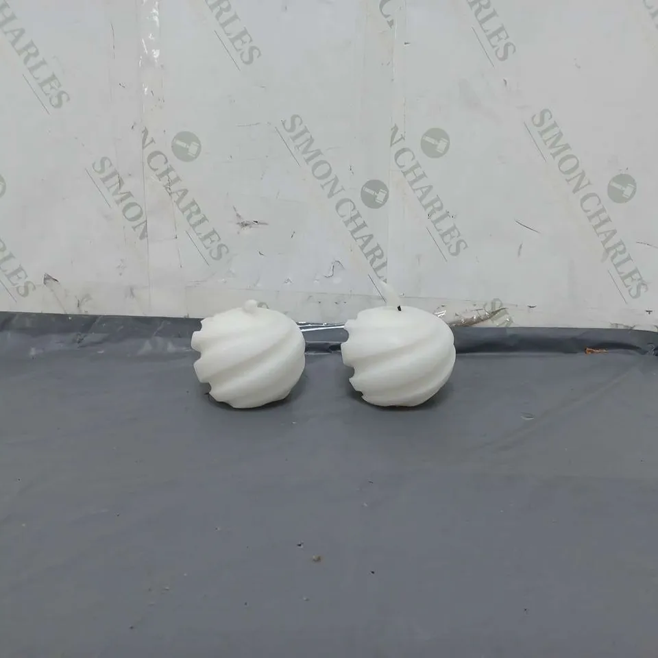 BOXED K BY KELLY HOPPEN SET OF 2 FLAMELESS CANDLES SHAPES