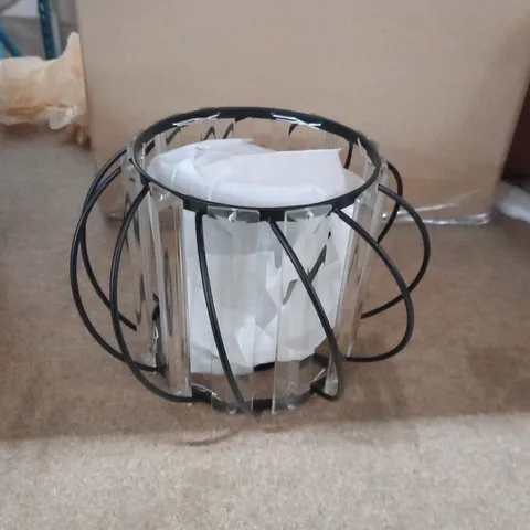 BOXED CRYSTAL CHANDELIER CEILING LIGHT MODERN SMALL FLUSH