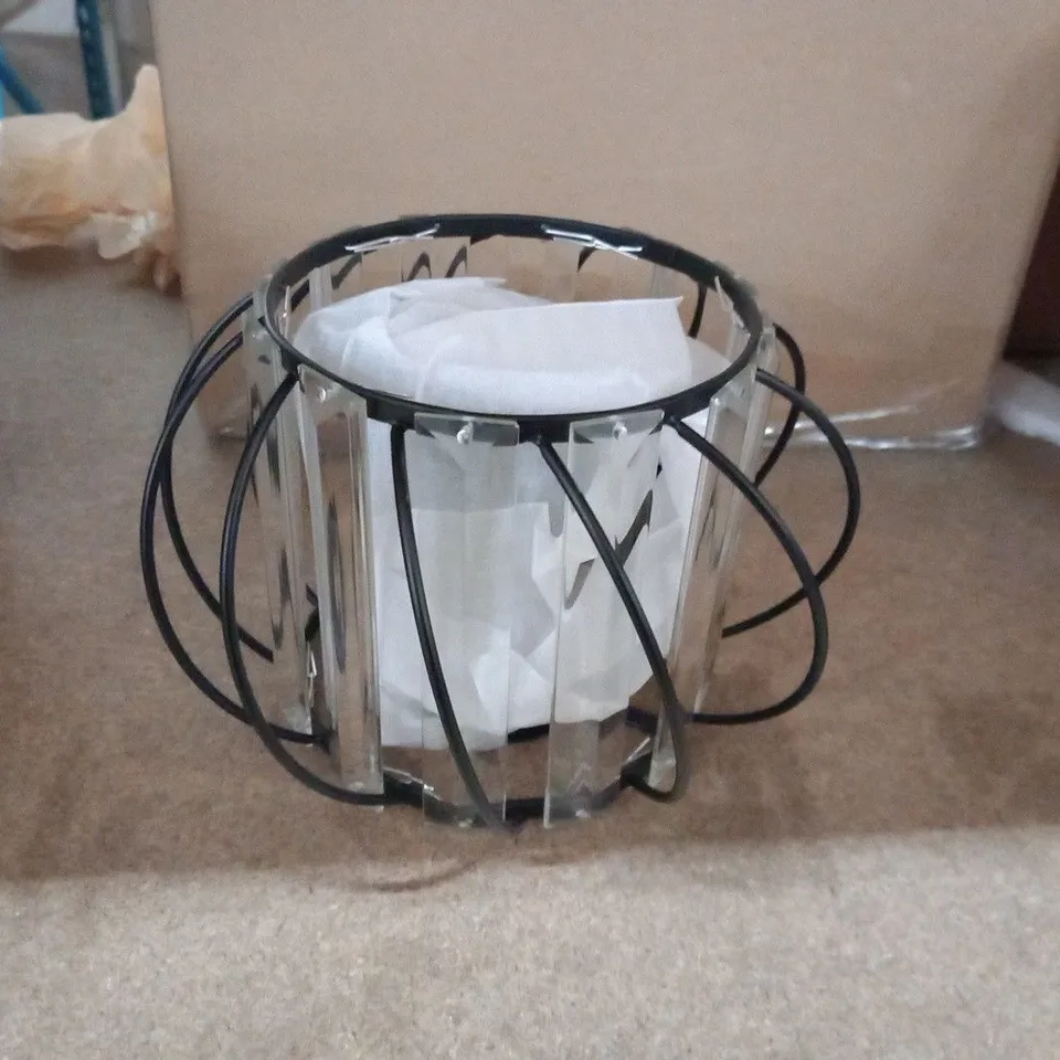 BOXED CRYSTAL CHANDELIER CEILING LIGHT MODERN SMALL FLUSH