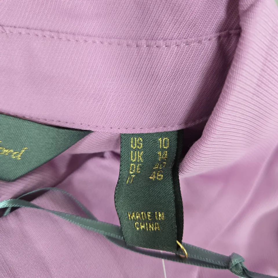 RUTH LANGSFORD PINK SHIRT – UK 14 (US 10)