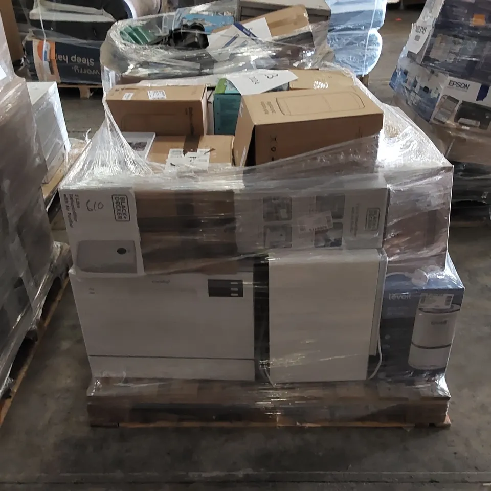 PALLET OF APPROXIMATELY 22 UNPROCESSED RAW RETURN HOUSEHOLD AND ELECTRICAL GOODS TO INCLUDE;