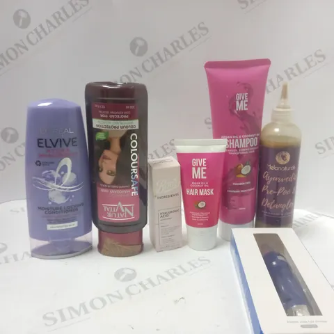 LOT OF ASSORTED COSMETIC ITEMS TO INCLUDE L'OREAL, GIVE ME AND NOSE HAIR TRIMMER