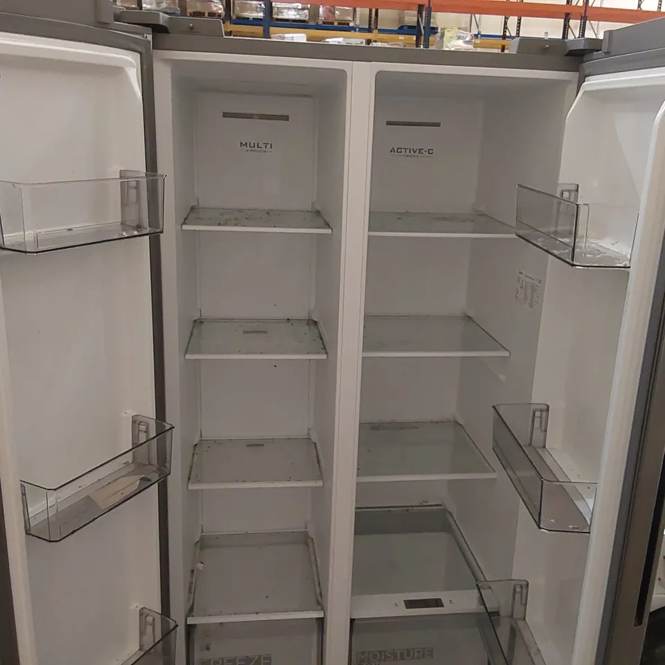 MIDEA MDRS619FGF46 83.5CM 80/20 FROST FREE AMERICAN FRIDGE FREEZER - STAINLESS STEEL