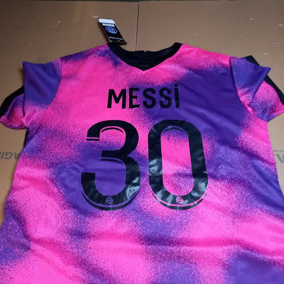 PARIS SAINT GERMAIN FC AWAY KIT SIZE M WITH MESSI 30 
