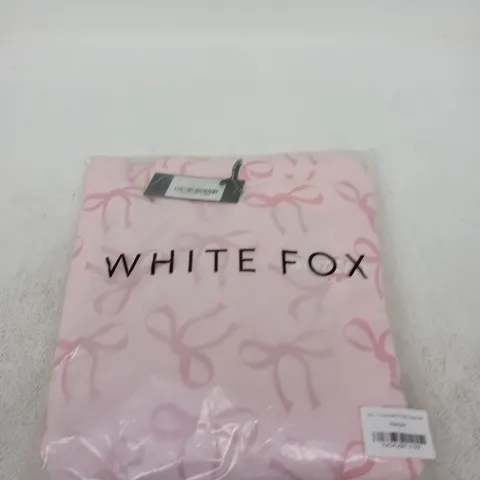 WHITE FOX POSY BOW OVERSIZED PRINTED HOODIE - S/M (VOL. 1)
