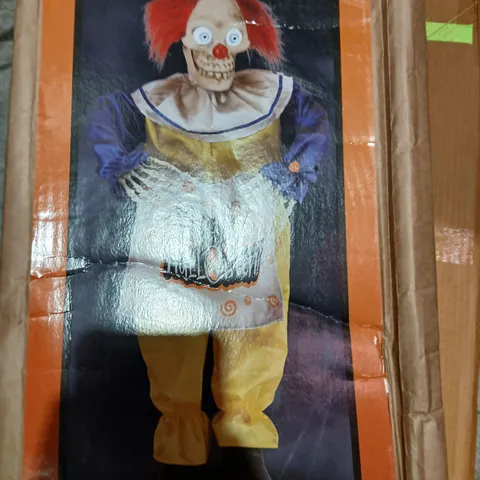 HORROR EMPORIUM ANIMATED 3FT CREEPY CLOWN – SPOOKY SOUNDS & MOVEMENTS 