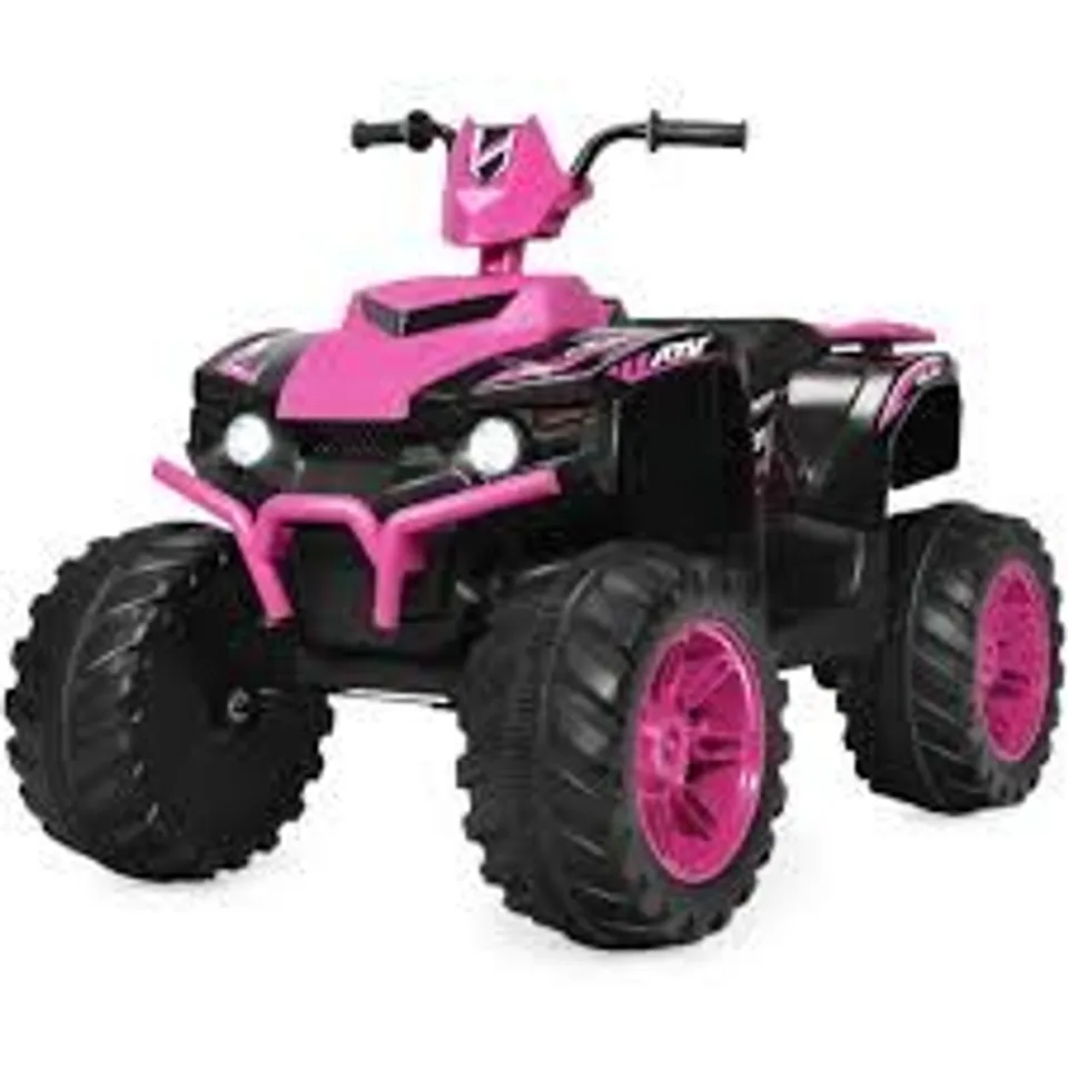 BOXED COSTWAY 12V ELECTRIC KIDS RIDE ON ATV / QUAD BIKE - PINK