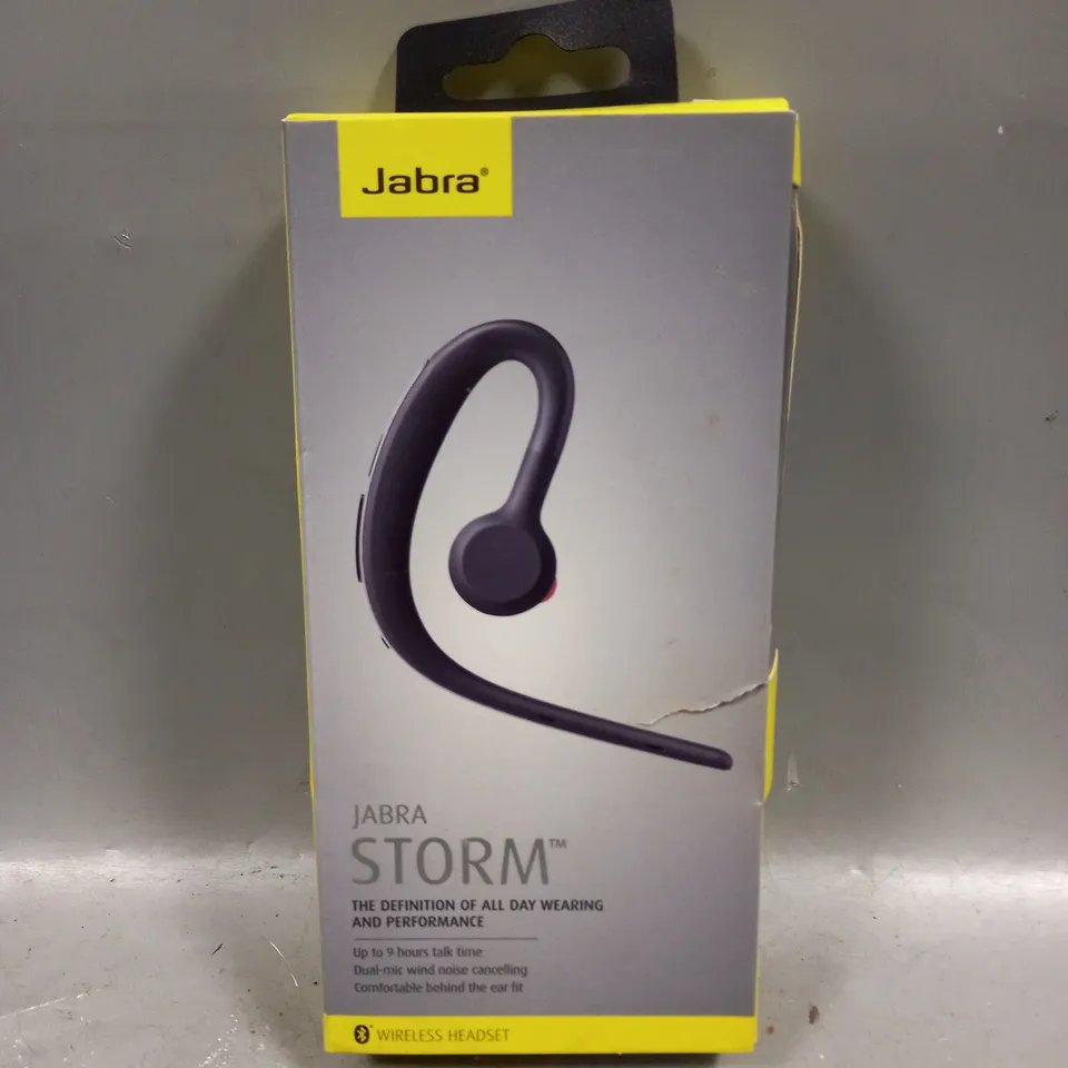 BOXED JABRA STORM WIRELESS HEADSET 