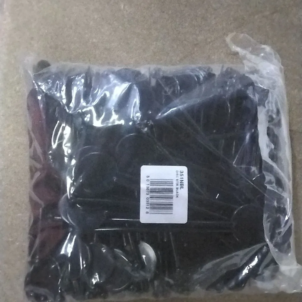 BOXED DECORATIVE BLACK STIR STICKS- CONTAINING 4 PACKSB