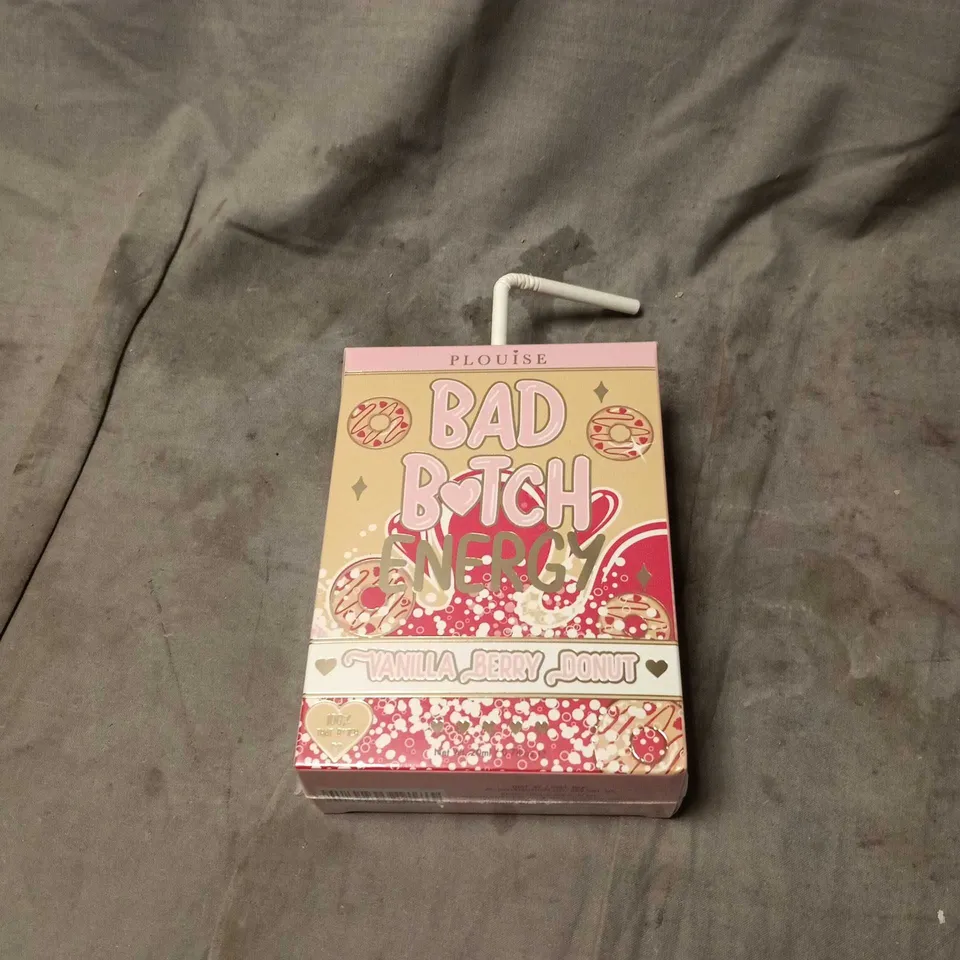 PLOUISE BAD BITCH ENERGY VANILLA BERRY DONUT. 1 X LIP CONDITIONER, 1 X LIP OIL. BOXED SEALED