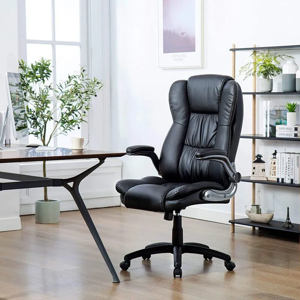 FAUX LEATHER HIGH BACK OFFICE CHAIR 