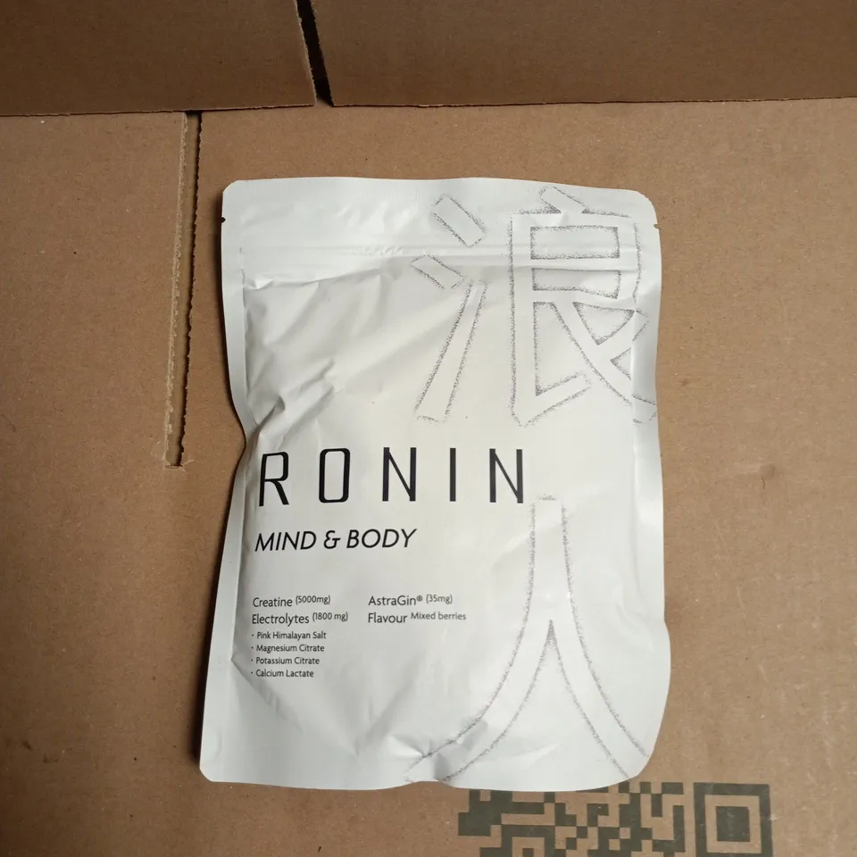 RONIN MIND & BODY CREATINE (5000MG) & ELECTOLYTE FOOD SUPPLEMENT POWDER - MIXED BERRIES FLAVOUR 240G
