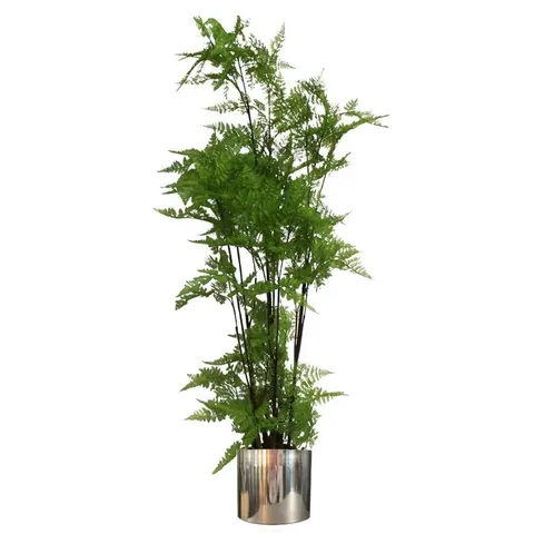 BOXED 150CM FAUX MOSS TREE IN METAL POT (1 BOX)
