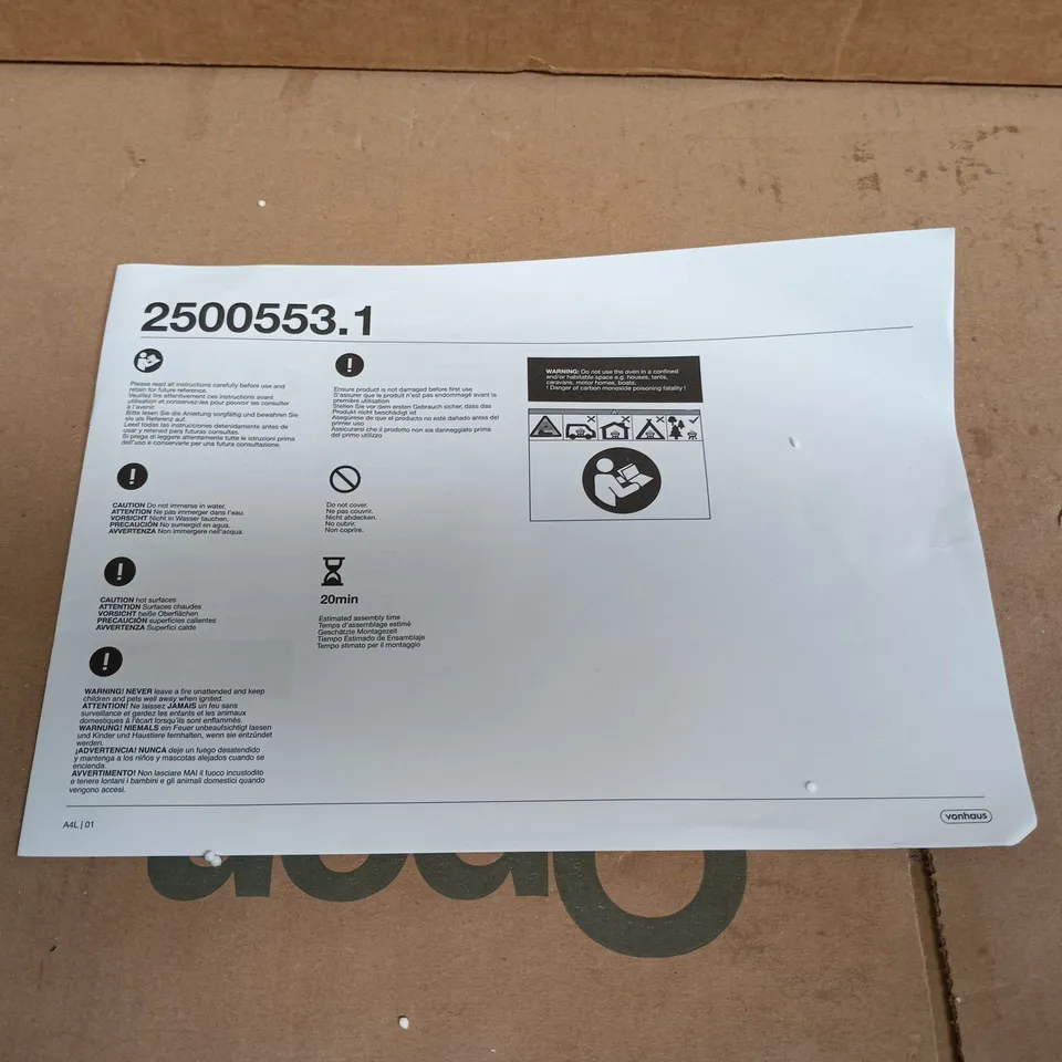 PIZZA OVEN BOXED WITH INSTRUCTIONS