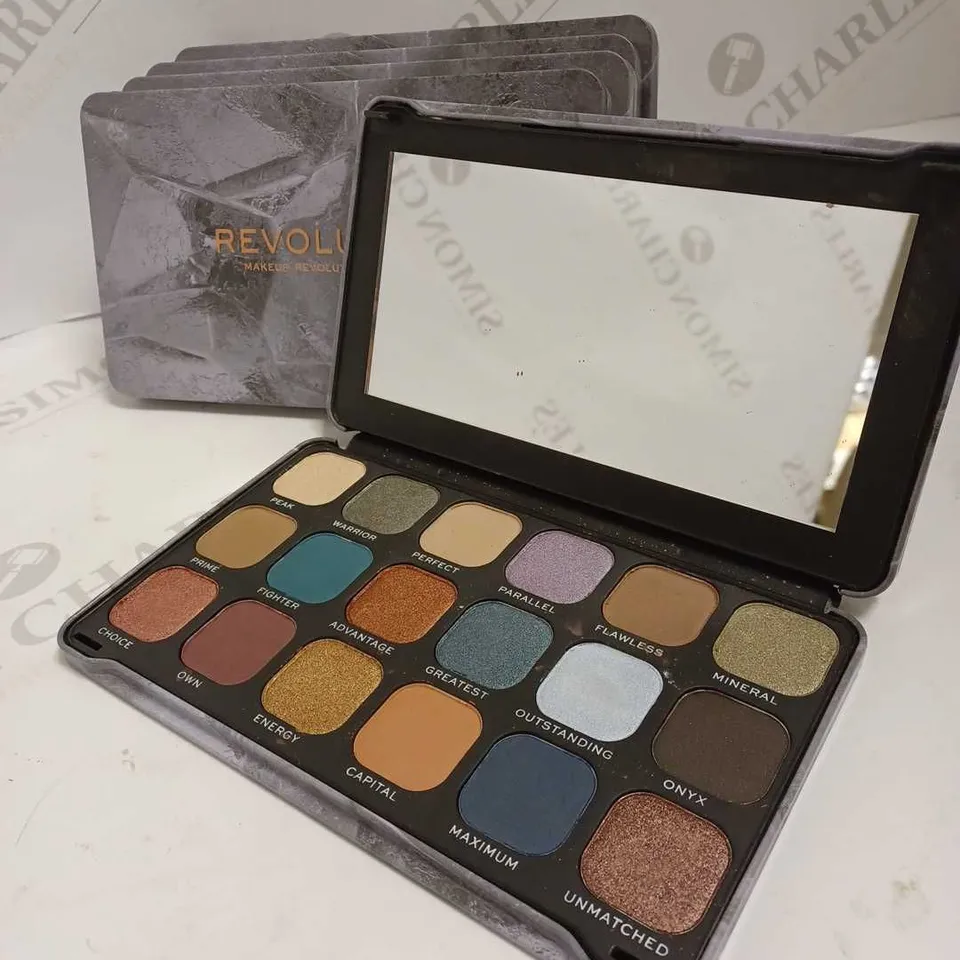 LOT OF 5 REVOLUTION FOREVER FLAWLESS OPTIMUM EYESHADOW PALETTES