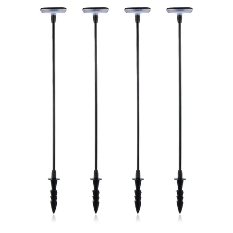 GRUMPY GARDENER SET OF 4 SWAY SOLAR LIGHTS