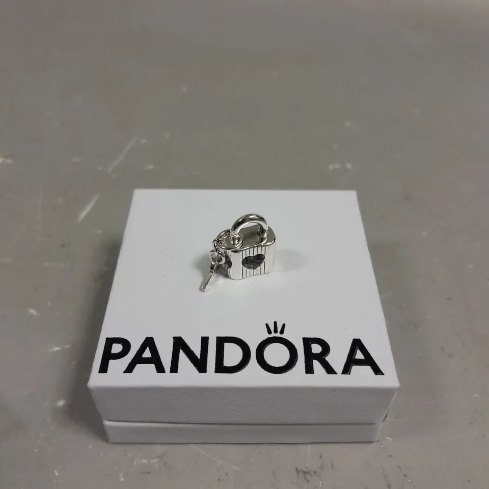 PANDORA PADLOCK & HEART KEY CHARM