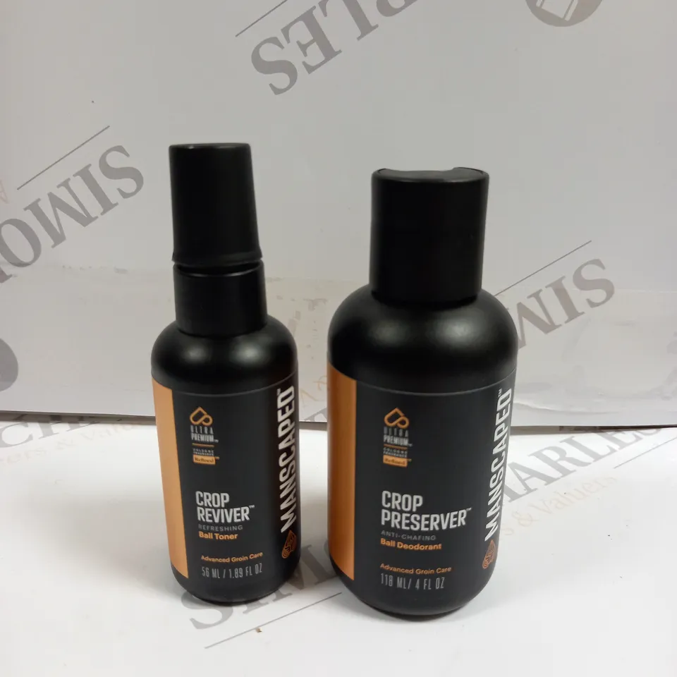 MANSCAPED CROP PRESERVER & CROP REVIVER BALL DEODERANT AND BALL TONER 