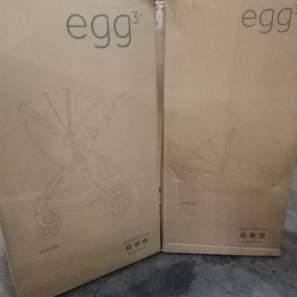 BOXED EGG3 STROLLER, CARRYCOT AND ACCESSORIES - MINK (3 BOXES)