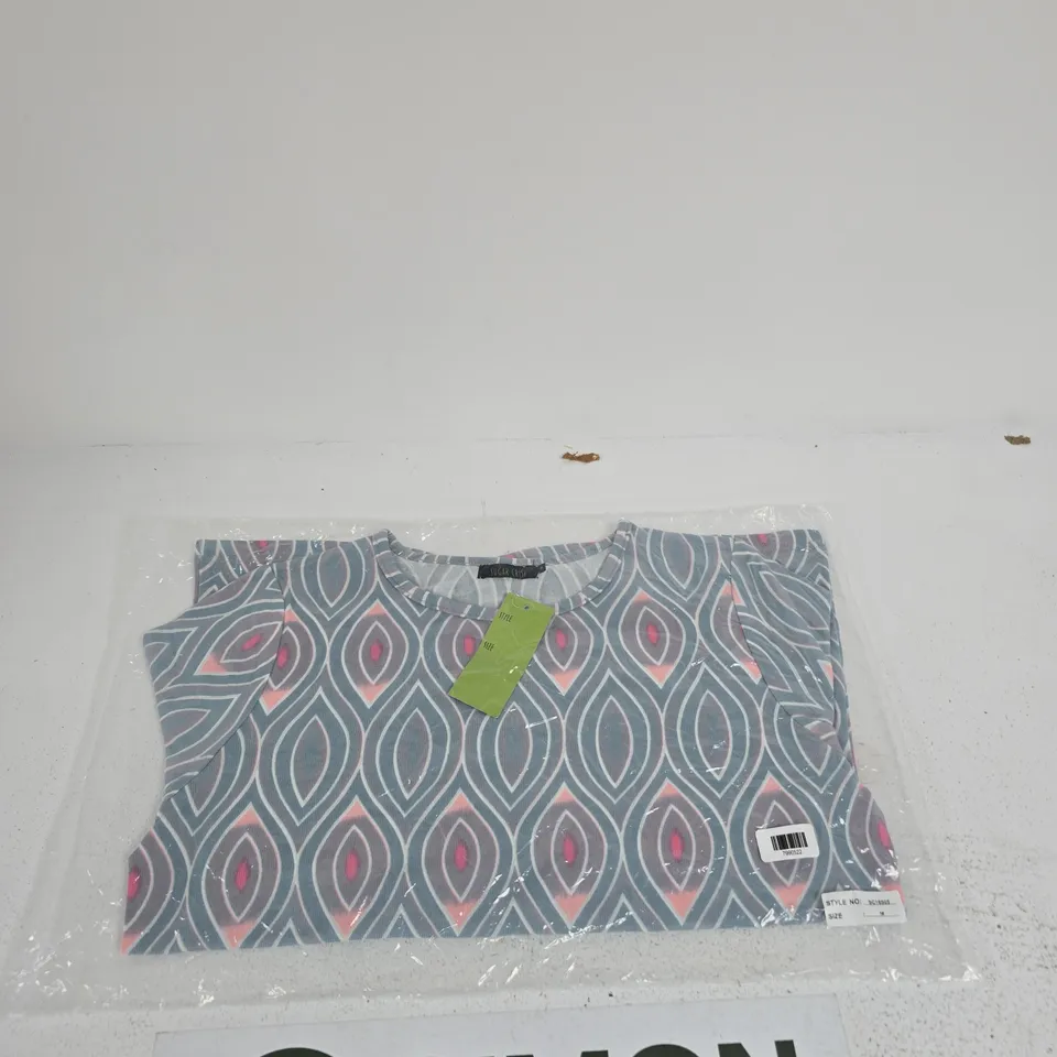 SUGAR CRISP PATTERNED TOP – WOMEN'S CLOTHING, SIZE M