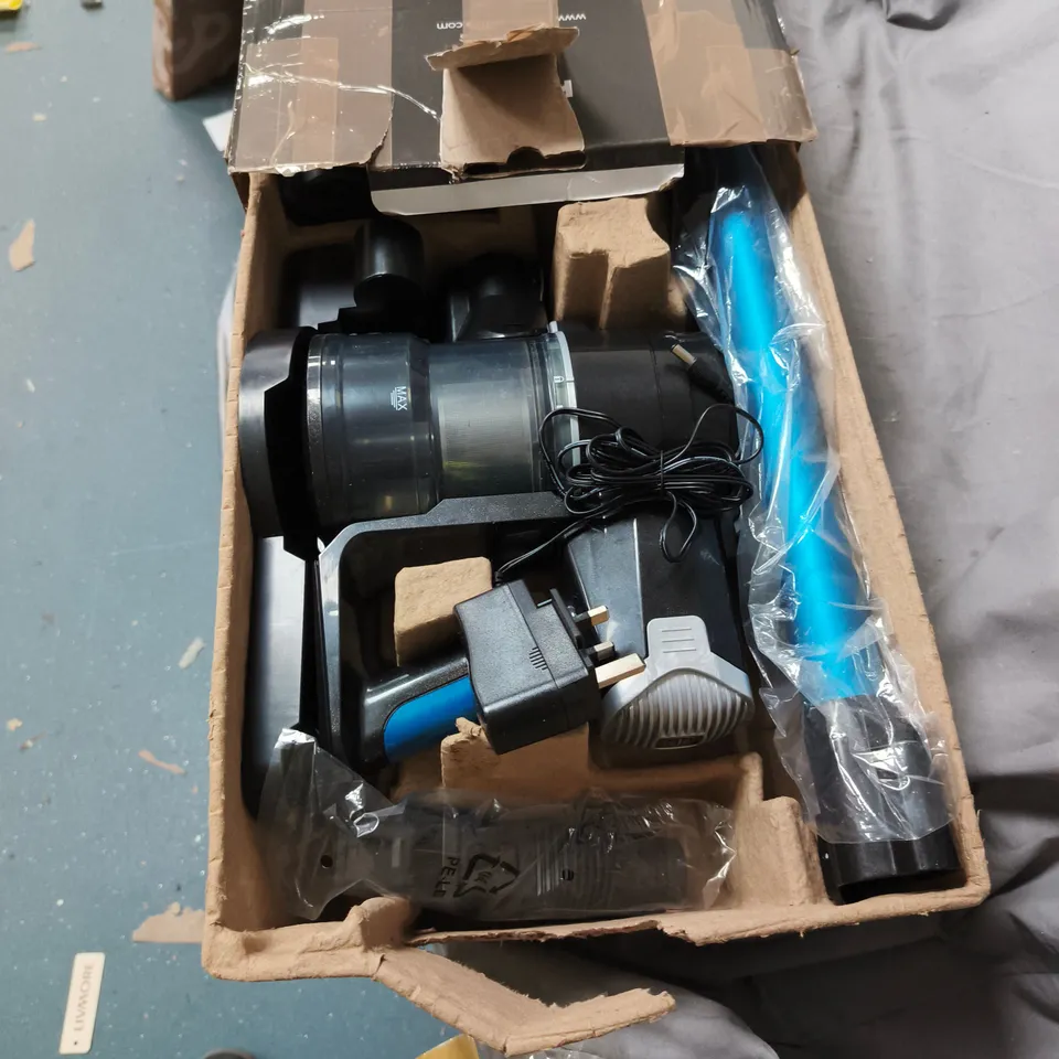 KEPLIN 2-IN-1 CORDLESS VACUUM CLEANER – BOXED. ITEM STATED AS DAMAGED