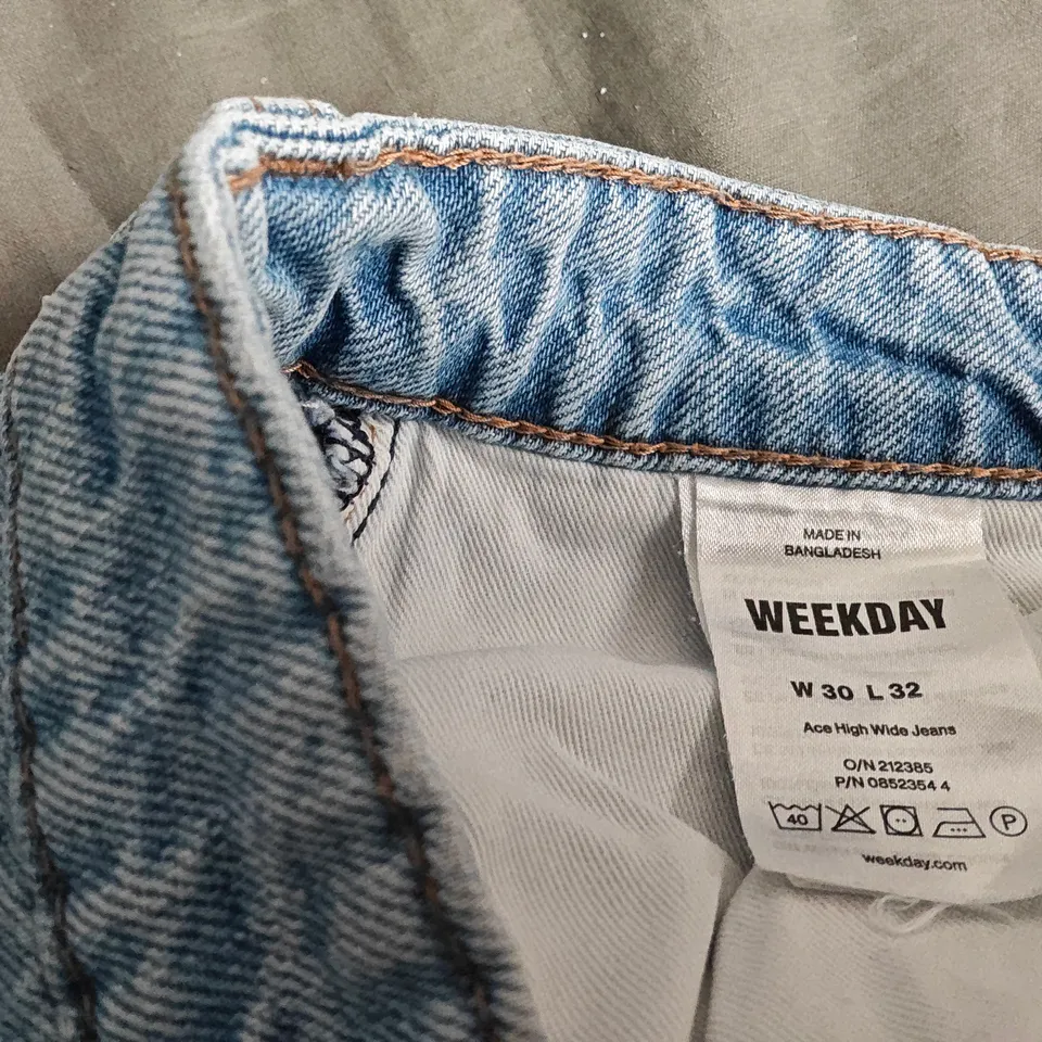 WEEKDAY ACE HIGH WIDE JEANS – UK 12 (W30 L32)