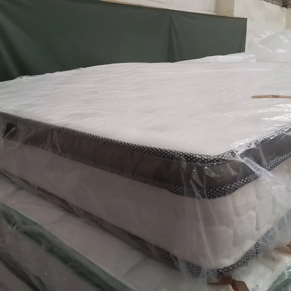 QUALITY BAGGED MURCIA WAYFAIR SLEEP PILLOW TOP POCKET SPRUNG MATTRESS - 135CM DOUBLE