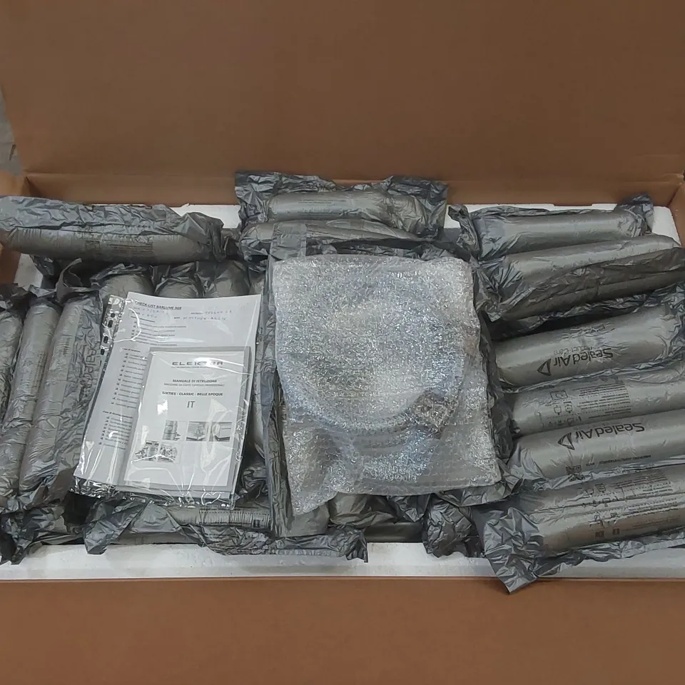 BOXED ELEKTRA BARLUME ESPRESSO 3 GROUP COMMERCIAL COFFEE MACHINE - CHROME/WHITE