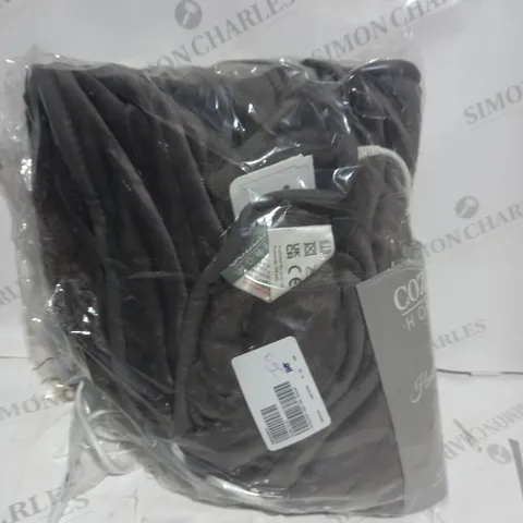 COZEE HOME VELVETSOFT HEATED THROW IN GREY
