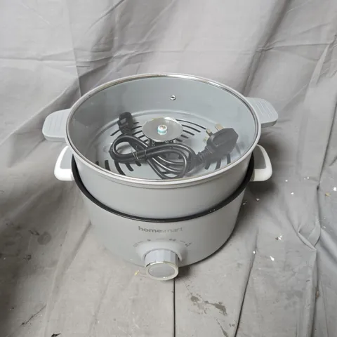 HOMESMART ELECTRIC HOT POT & STEAMER β GREY