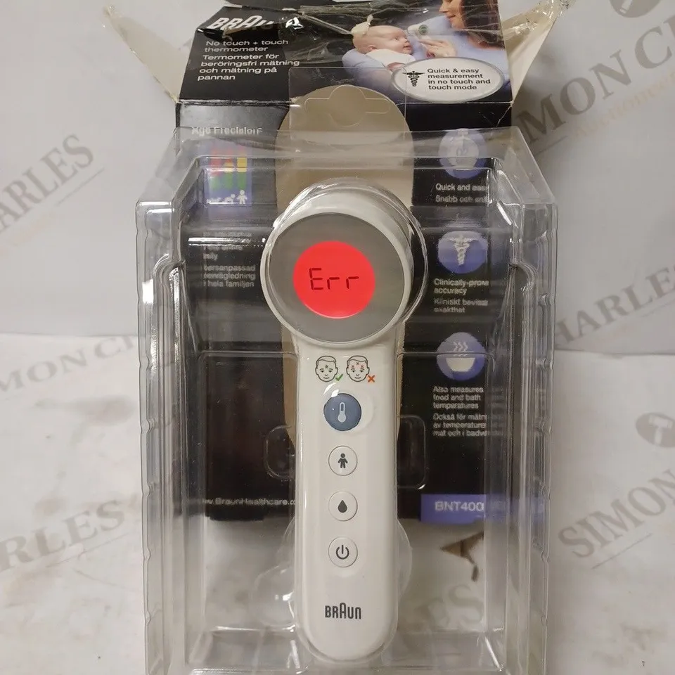 BRAUN NO TOUCH + TOUCH FOREHEAD THERMOMETER 