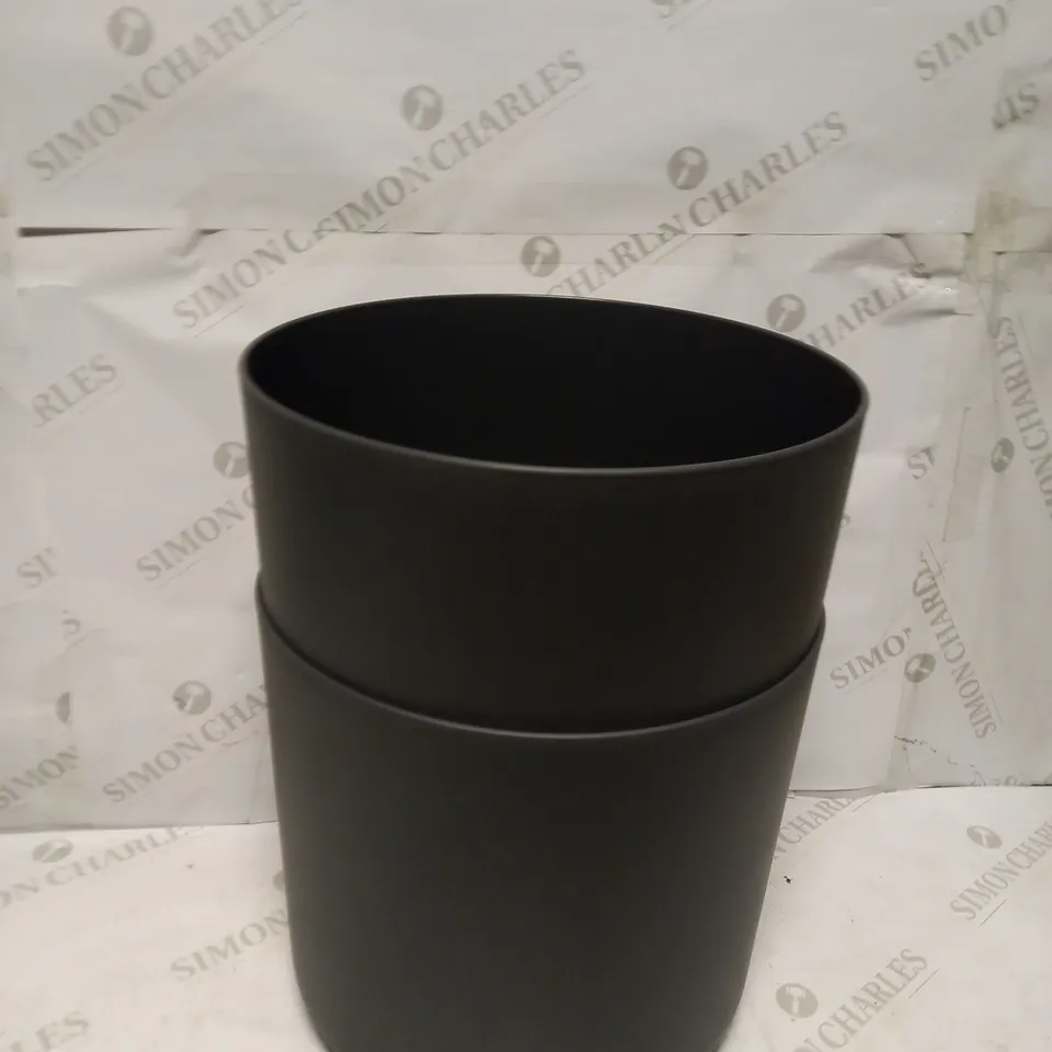 LOT OF 2 GREY KITCHEN BINS 