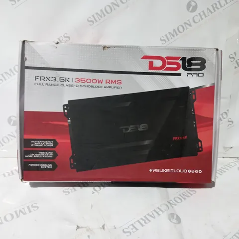 BOXED DS18 PRO FRX3.5K 3500W RMS FULL RANGE CLASS-D MONOBLOCK AMPLIFIER 