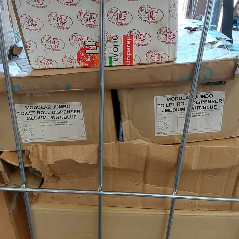 CAGE OF ASSORTED UNPROCESSED CONSUMER/COMMERCIAL GOODS (CAGE NOT INCLUDED)
