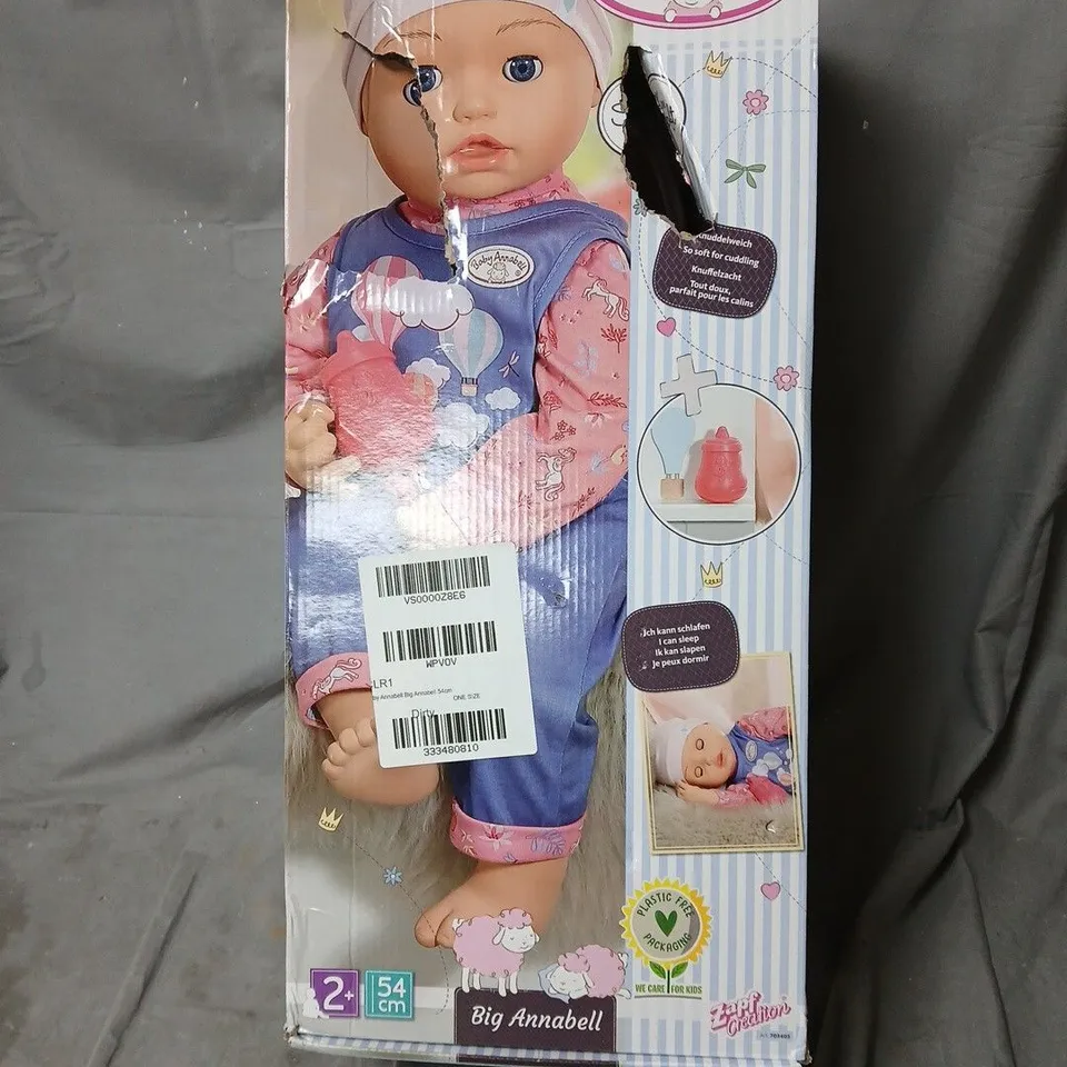 BABY ANNABELL BIG ANNABELL DOLL – 54 CM, BOXED (DAMAGED BOX)