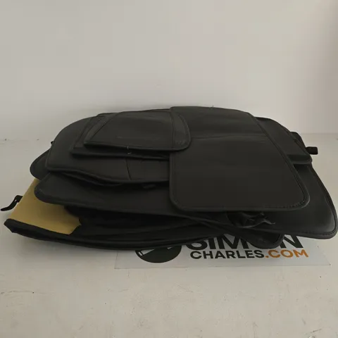 SET OF BLACK ASSORTED CAR SEAT COVERS