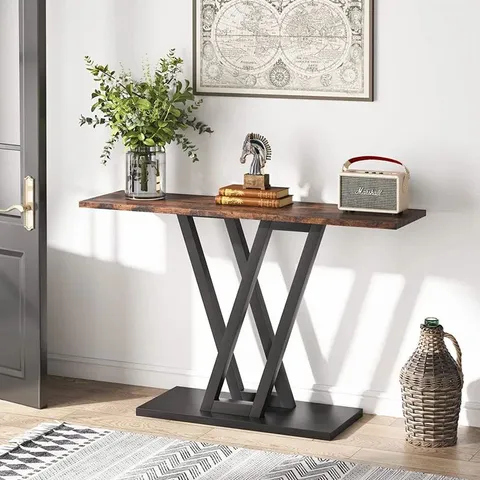 BOXED SEDDON 110CM CONSOLE TABLE (1 BOX)