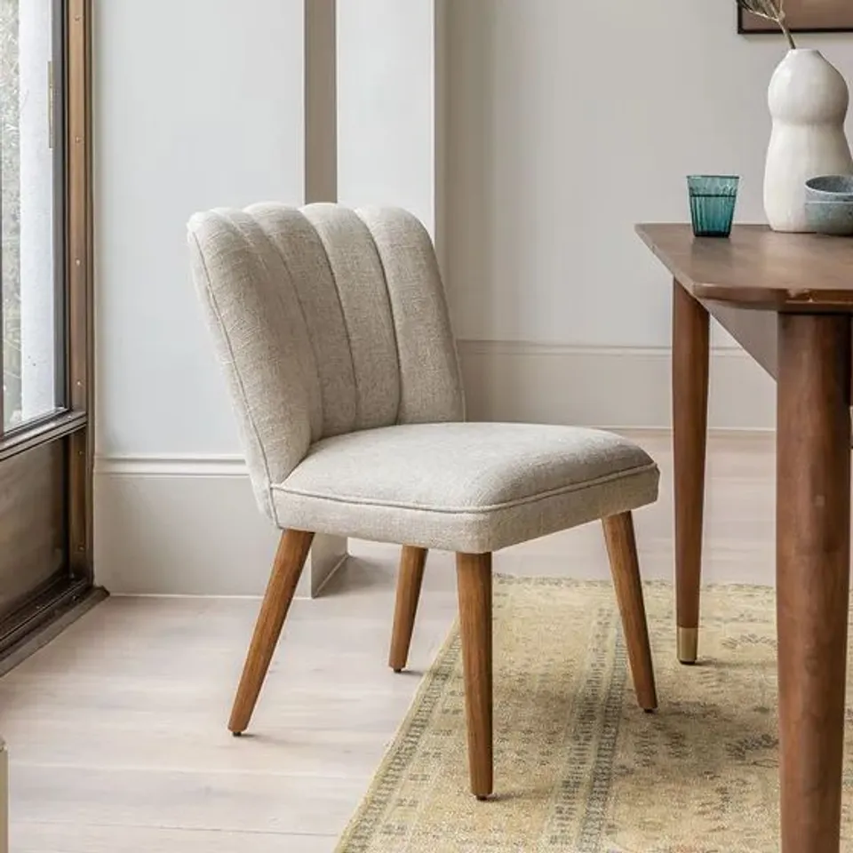BOXED JOYCE DINING CHAIR IN NATURAL