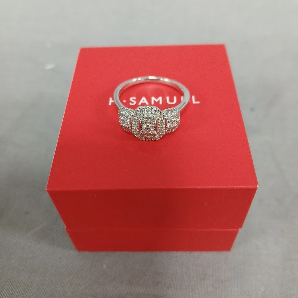 H. SAMUEL DIAMOND CLUSTER RING – BOXED