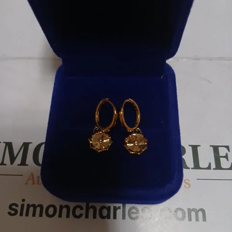 CLOGAU BORE DA DIAMOND HOOP EARRINGS 9CT GOLD 