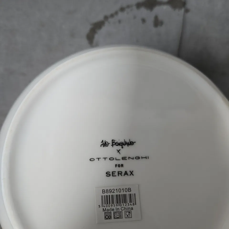 3 X OTTOLENGHI FOR SERAX PORCELAIN BOWL – BLUE STRIPED DESIGN