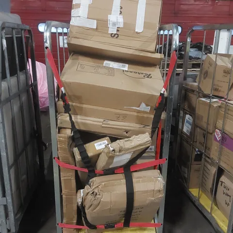 CAGE CONTAINING A LARGE QUANTITY OF ASSORTED CONSUMER PRODUCTS ECT // CAGE NOT INCLUDED