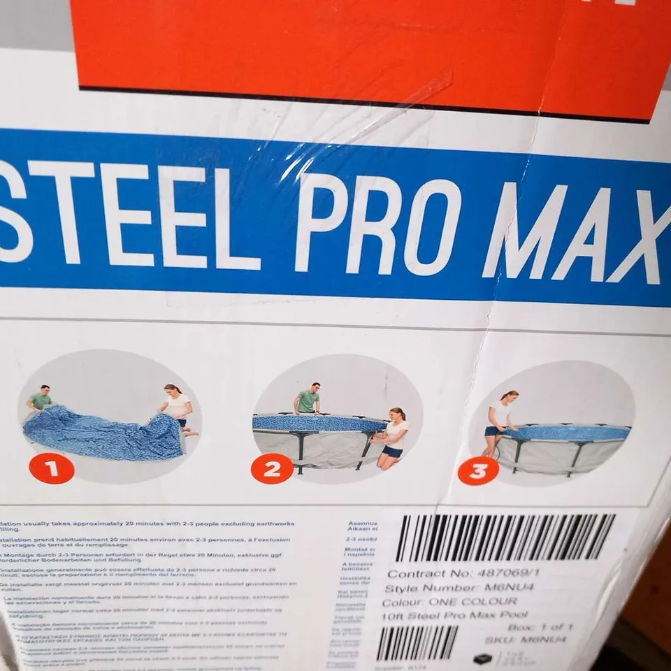 BOXED BESTWAY 10FT STEEL PRO MAX POOL