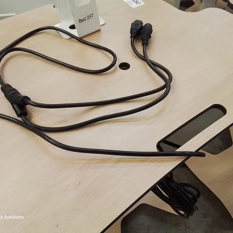 APPROXIMATELY 16 ASSORTED MEDICAL MOBILE CARTS WITH MONITOR STANDS & POWER CABLES