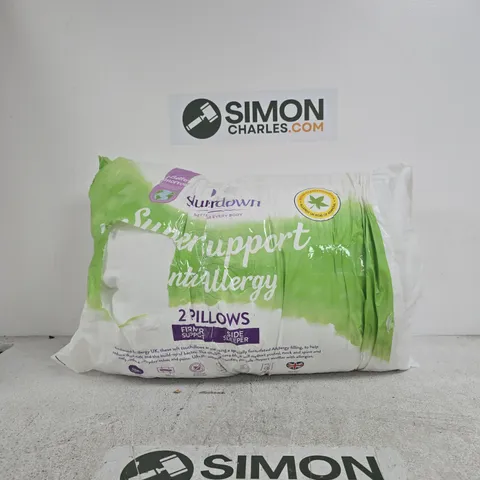 PILLOW PACK – 2 FIRM SUPPORT PILLOWS (HYPOALLERGENIC) 