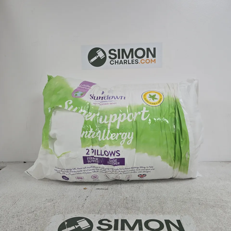 PILLOW PACK – 2 FIRM SUPPORT PILLOWS (HYPOALLERGENIC) 
