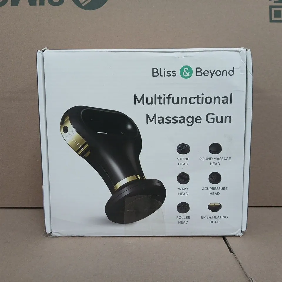 BOXED BLISS & BEYOND MULTIFUNCTIONAL MASSAGE GUN